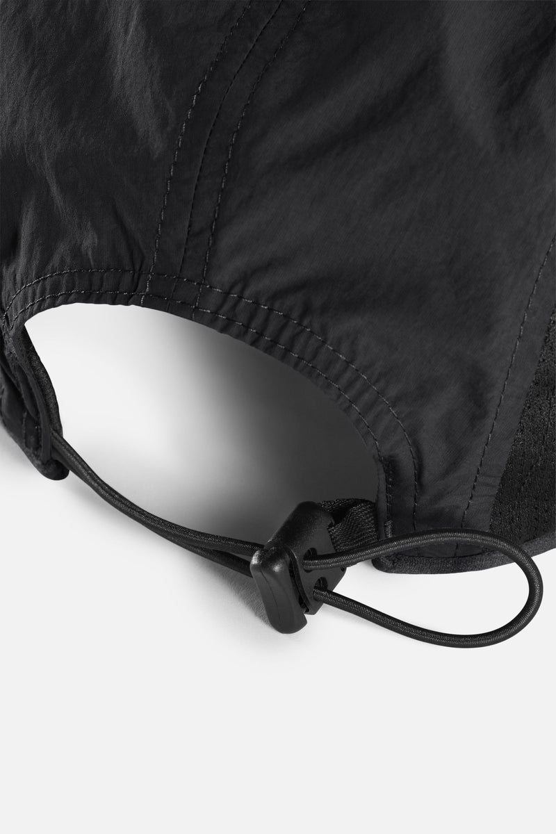 NYLON PANELED MESH HAT - Black DISTRICT VISION - détail du réglage arrière
