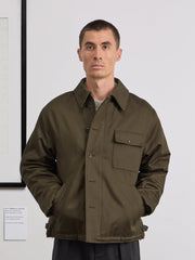 Museum Garments A-2 Military Jacket vert militaire foncé en coton - porté, vue 2