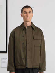 Museum Garments A-2 Military Jacket vert militaire foncé en coton - porté, vue 4