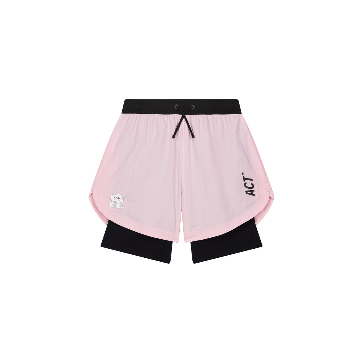 SHELLLIGHT SHORT 2EN1 - Rose ACT RUNNING - vue de face