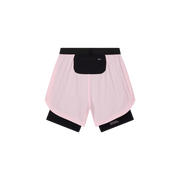 SHELLLIGHT SHORT 2EN1 - Rose ACT RUNNING - vue de dos
