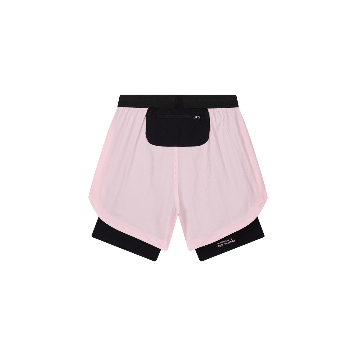 SHELLLIGHT SHORT 2EN1 - Rose ACT RUNNING - vue de dos