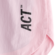 SHELLLIGHT SHORT 2EN1 - Rose ACT RUNNING - détail cuissard intégré