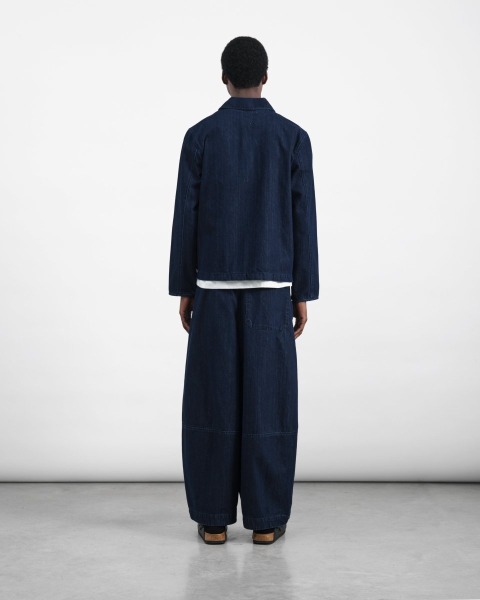 Earth Deadbeat Trouser Indigo YMC - porté vue de dos — photo 3