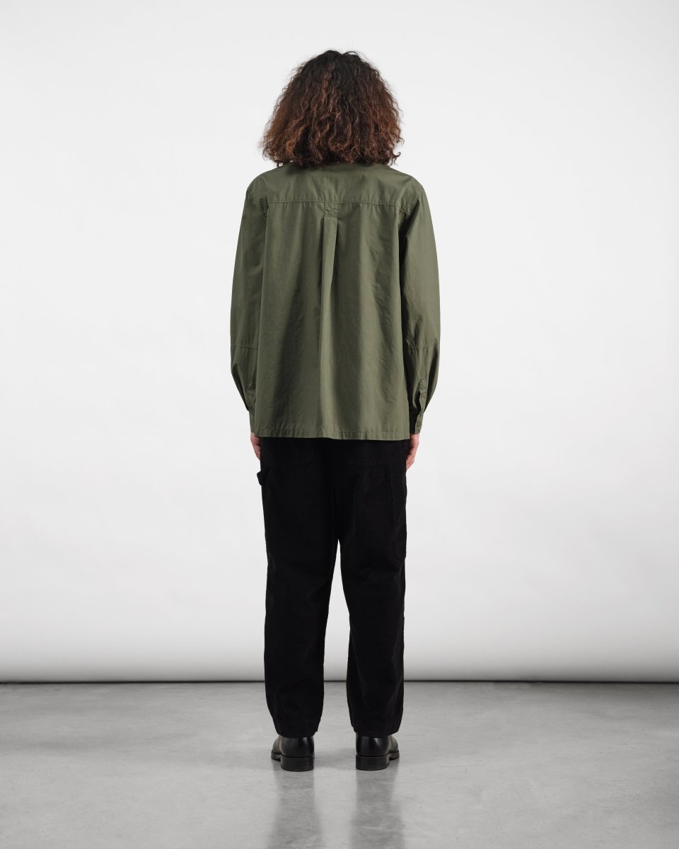 Pantalon workwear YMC Painter Trouser noir en velours côtelé coton bio - Aura Store — photo 4