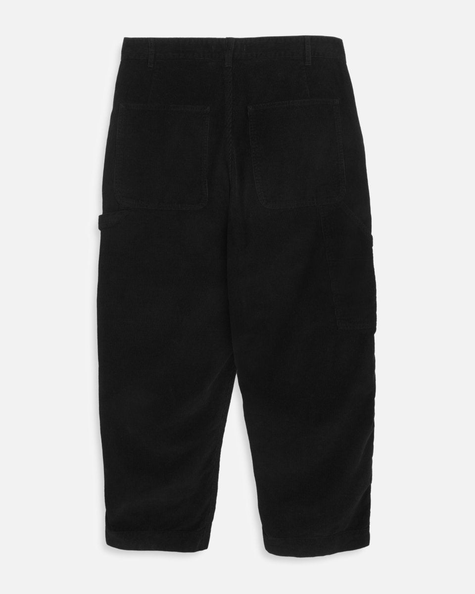Pantalon workwear YMC Painter Trouser noir en velours côtelé coton bio - Aura Store — photo 5