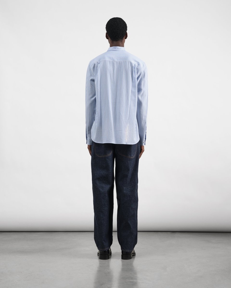 Jean YMC Bez Jeans indigo en denim brut 12,5oz coton recyclé, coupe loose - Aura Store — photo 5