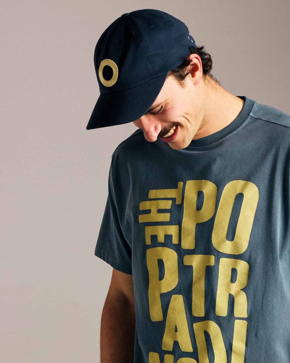 Casquette Pop Trading Company O Sixpanel Hat navy portée — photo 4