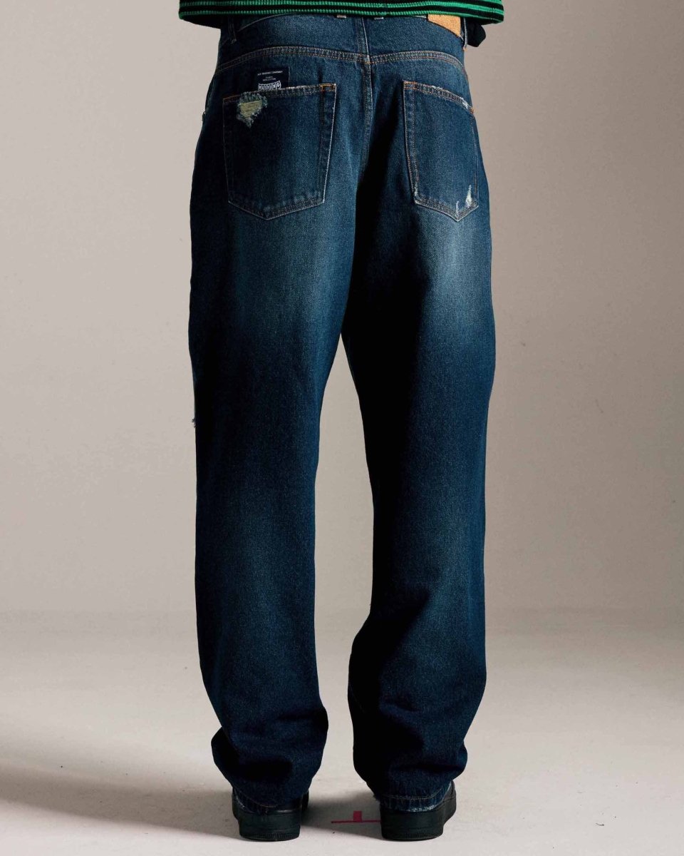 Jean Pop Trading Company DRS Denim Pants distressed denim porté