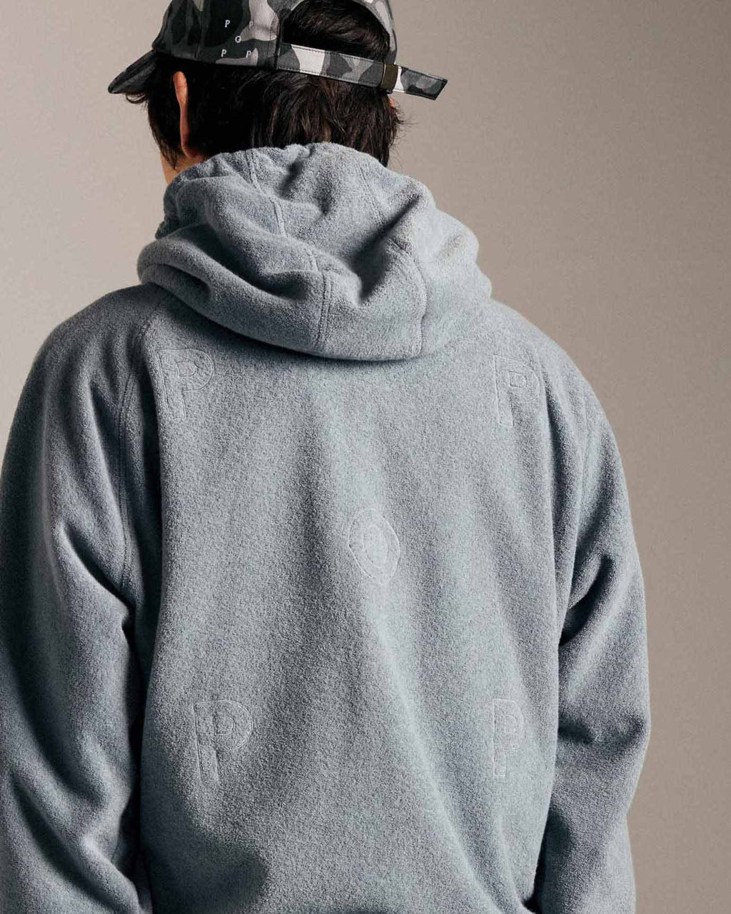 Hoodie Pop Trading Company Outlined Logo Terry Sweat tradewinds porté