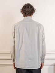 Stripe Pocket Work Shirt Ivory