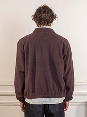Fleece Bomber Jacket Brown
