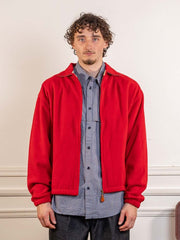 Fleece Bomber Jacket Red