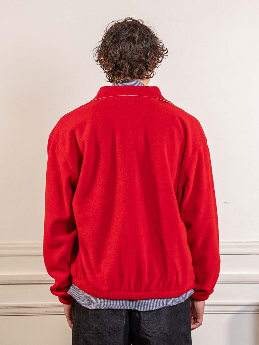Fleece Bomber Jacket Red
