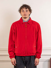 Fleece Bomber Jacket Red