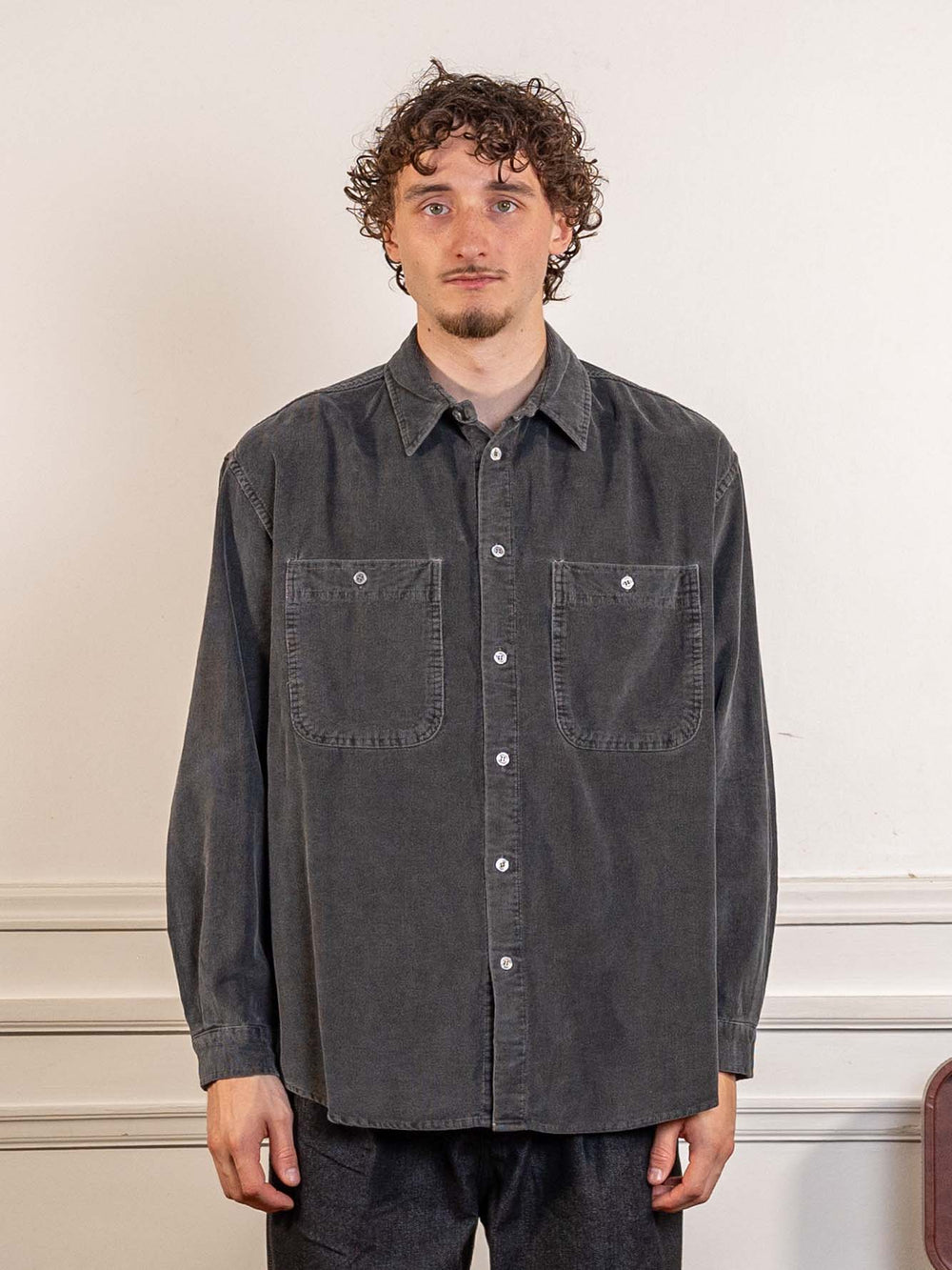 Pigment Corduroy Shirt Charcoal