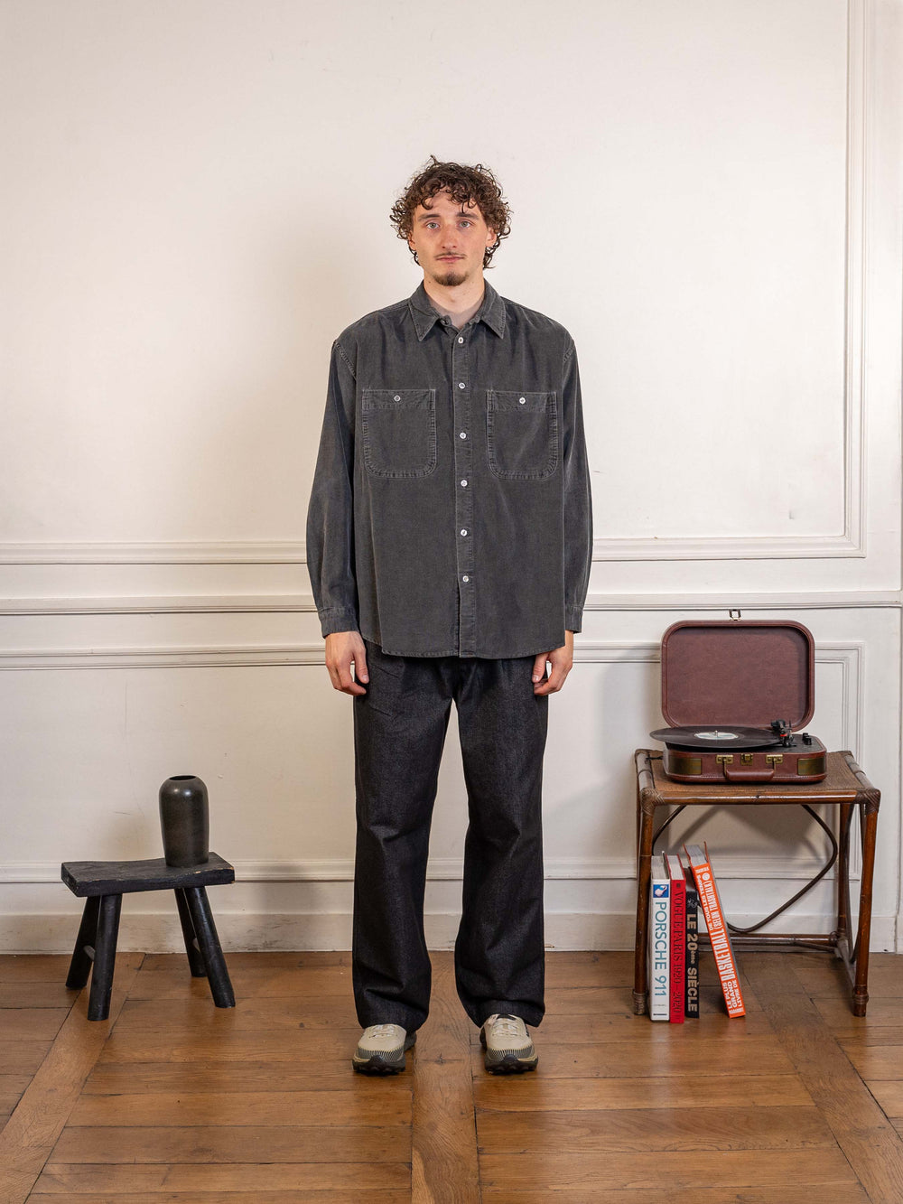 Pigment Corduroy Shirt Charcoal