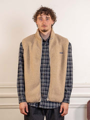 Fleece Zipper Vest Oatmeal
