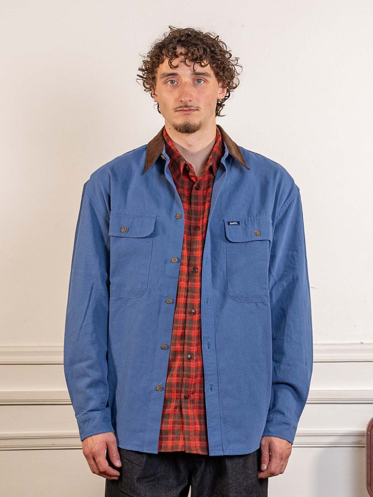 Canvas Work Shirt Jacket Blue