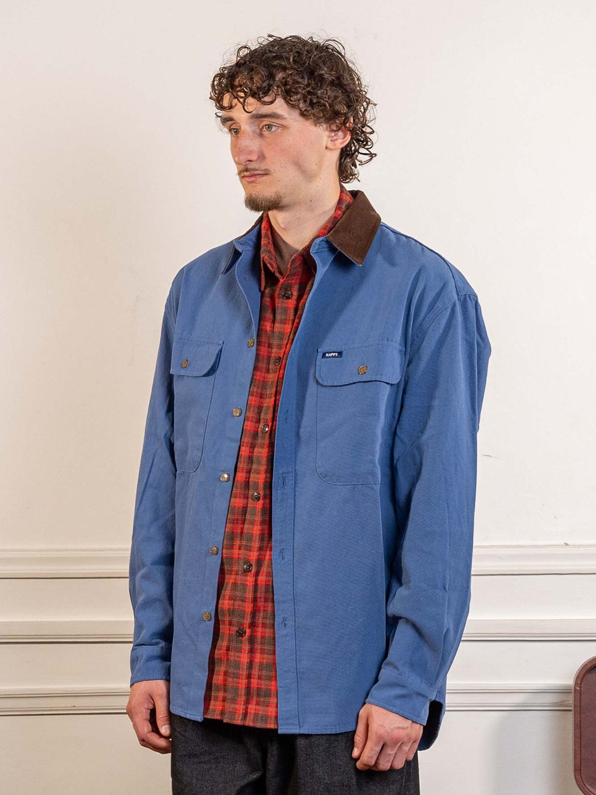 Canvas Work Shirt Jacket Blue
