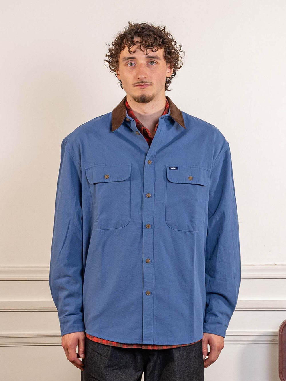 Canvas Work Shirt Jacket Blue