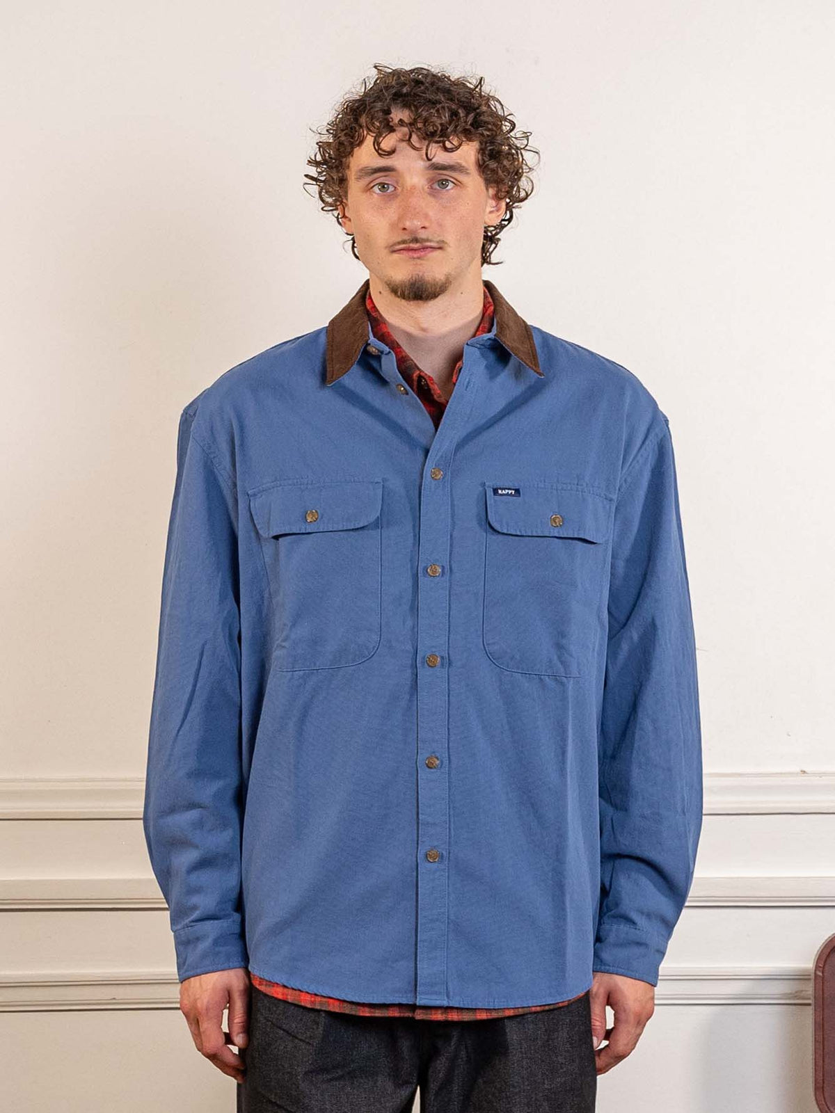 Canvas Work Shirt Jacket Blue