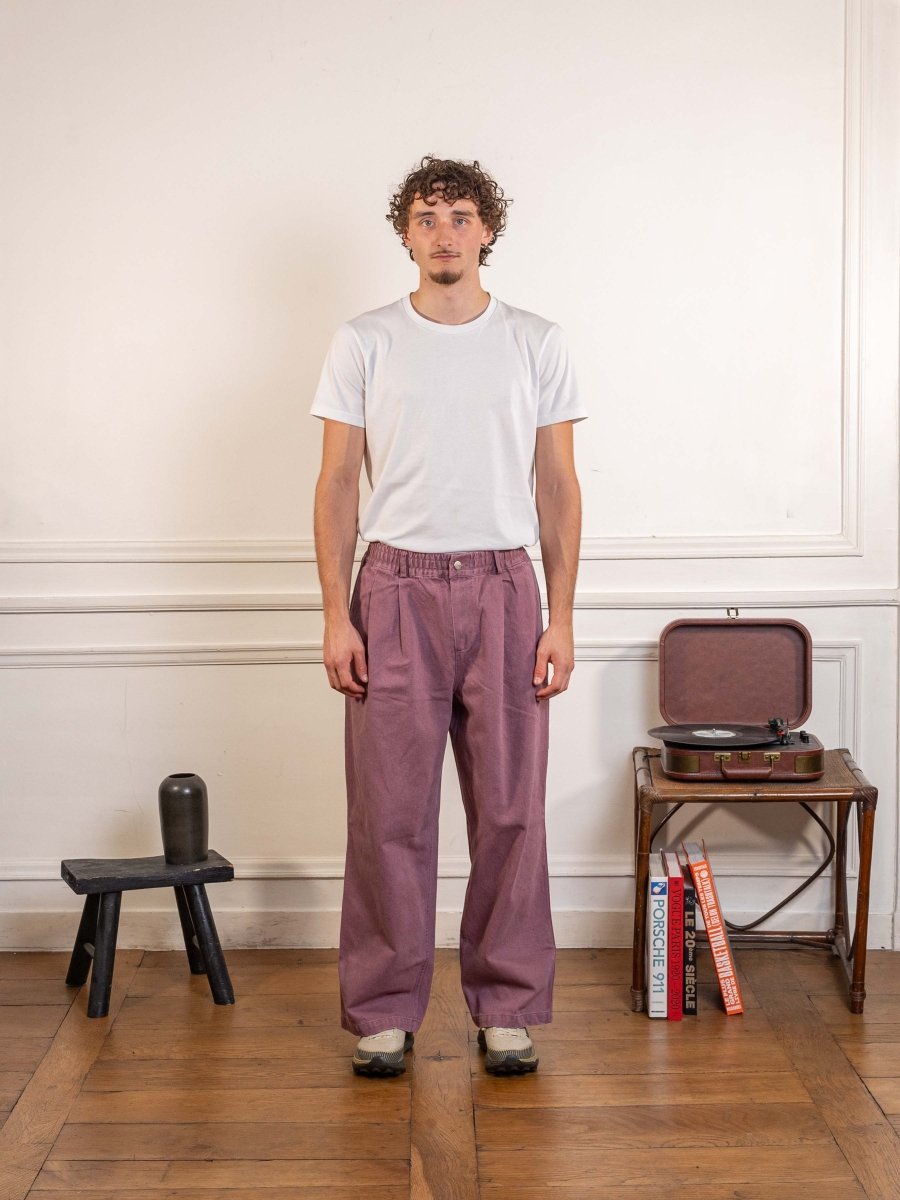 Two Tuck Wide Kation Pants Purple