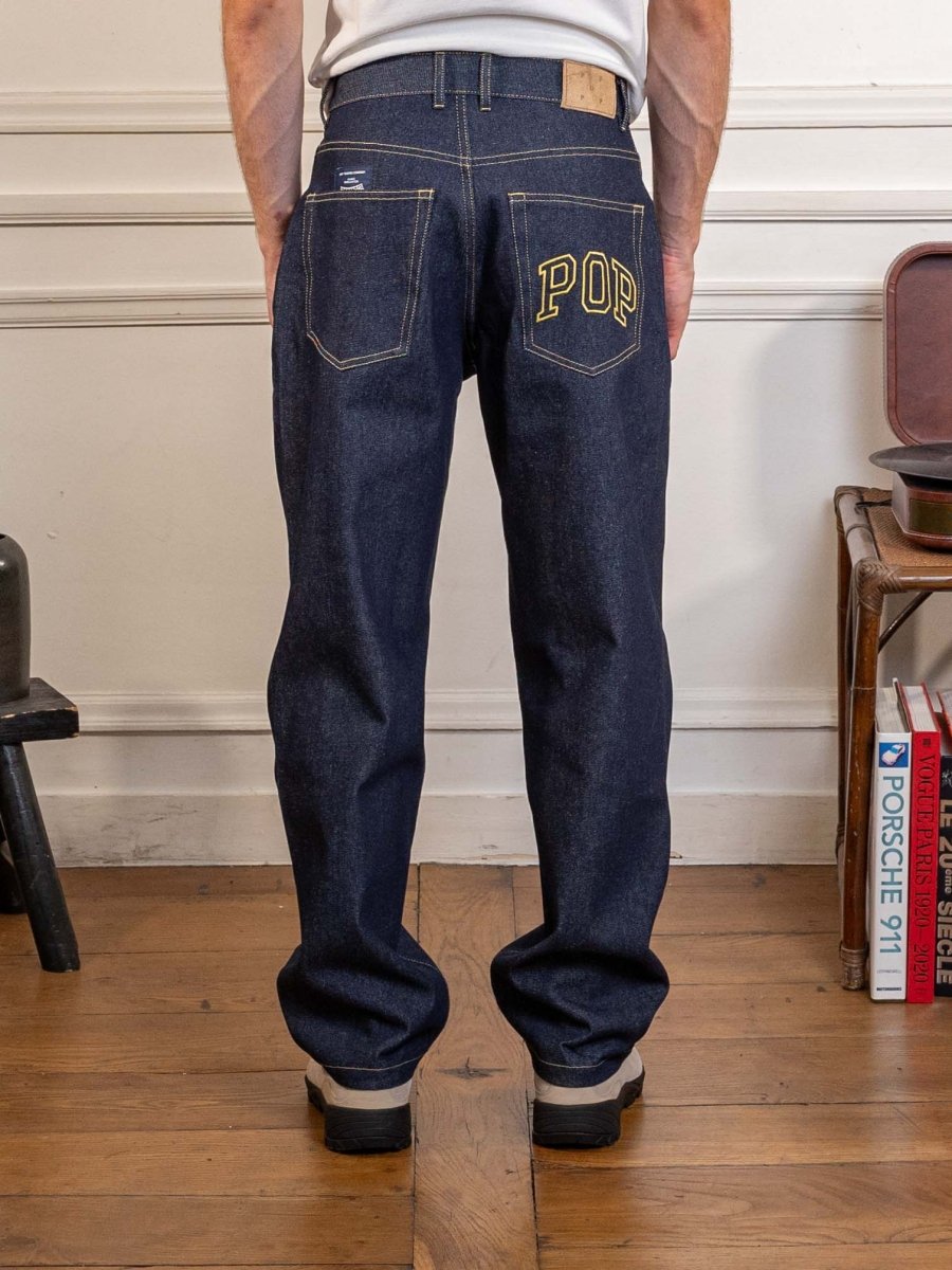 drs arch denim pant - raw denim