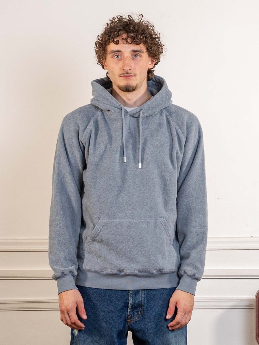outlined logo hooded terry sweat - tradewinds