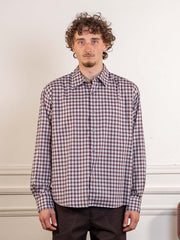 FIND SHIRT - WHITE / GREY / RED CHECK