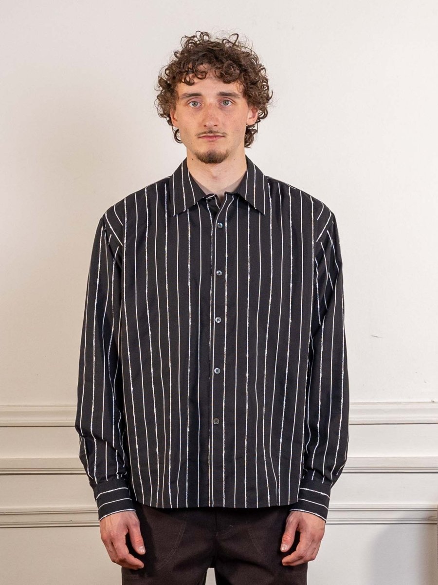 FIND SHIRT - BLACK / WHITE STRIPE