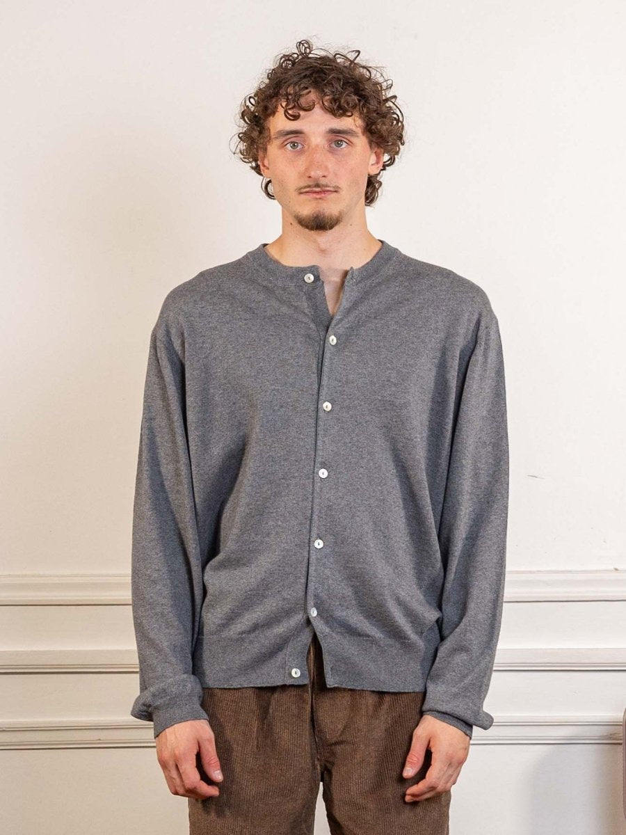 ANOTHER CARDIGAN 2.0, DARK GREY MELANGE