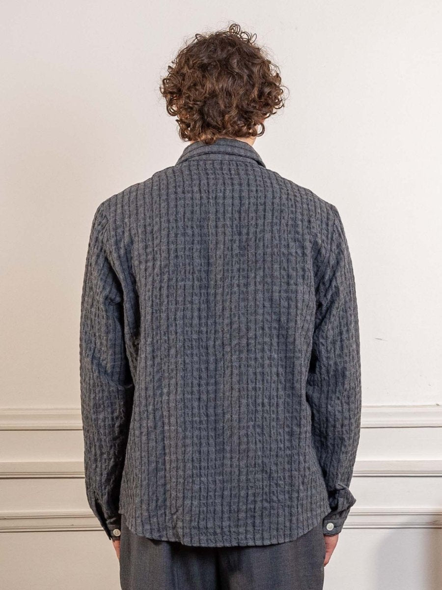 ANOTHER OVERSHIRT 1.0 JPN, GREY/BLACK STRIPE