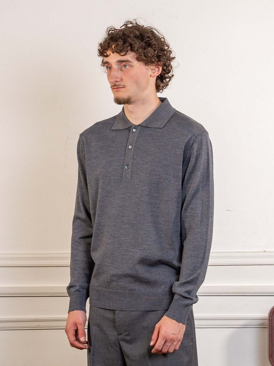 ANOTHER POLO SHIRT 2.0, LIGHT GREY MELANGE