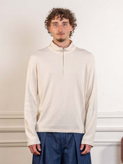 ANOTHER ZIP SWEAT 1.0 JPN, ECRU