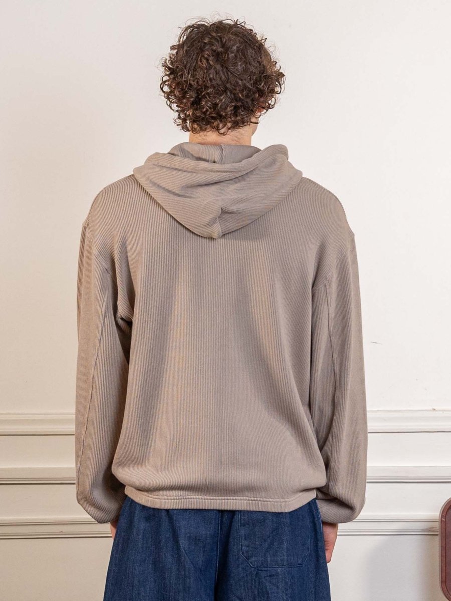 ANOTHER ZIP HOODIE 1.0, KHAKI