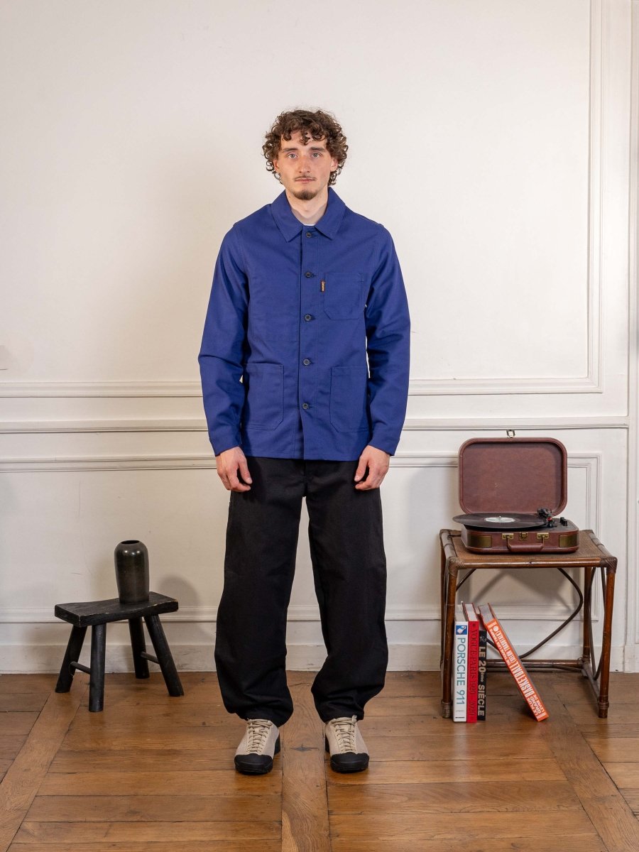 Cotton Work Jacket - Navy