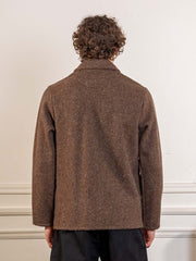 Burel Wool Work Jacket - Brown