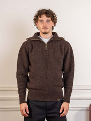 Burel Trucker Sweater - Brown
