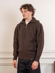 Burel Trucker Sweater - Brown