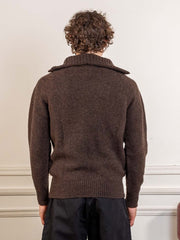 Burel Trucker Sweater - Brown