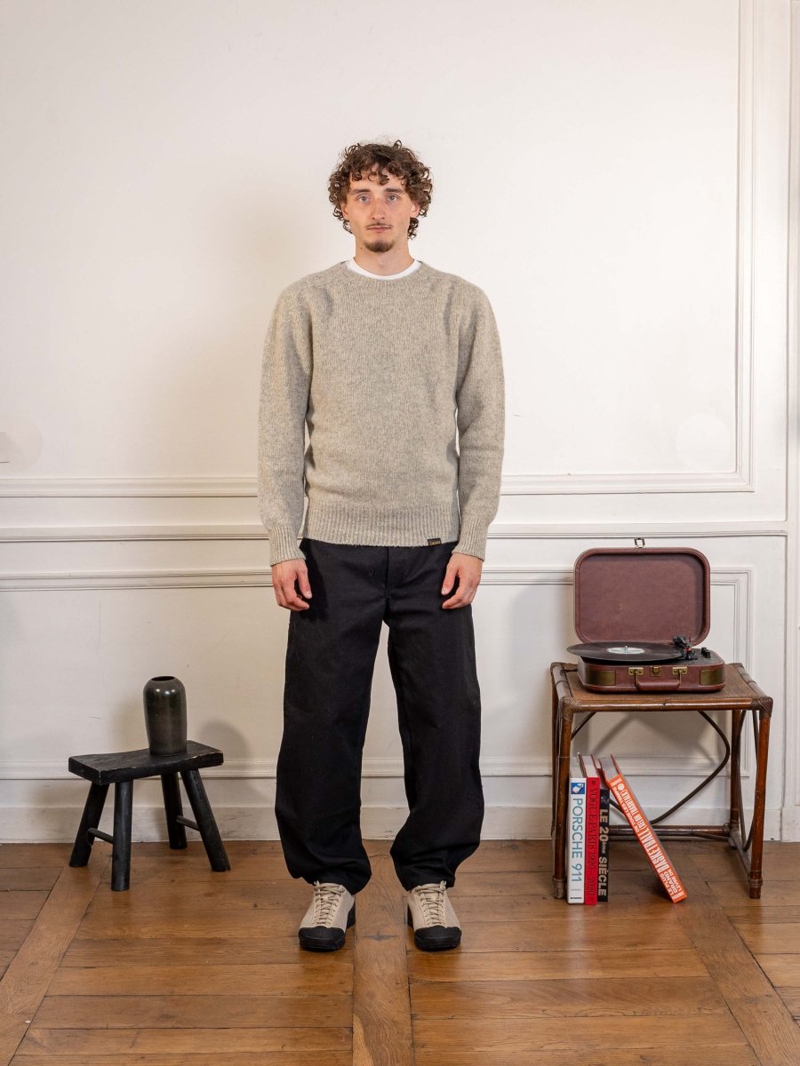 Crew Neck Sweater - Ecru