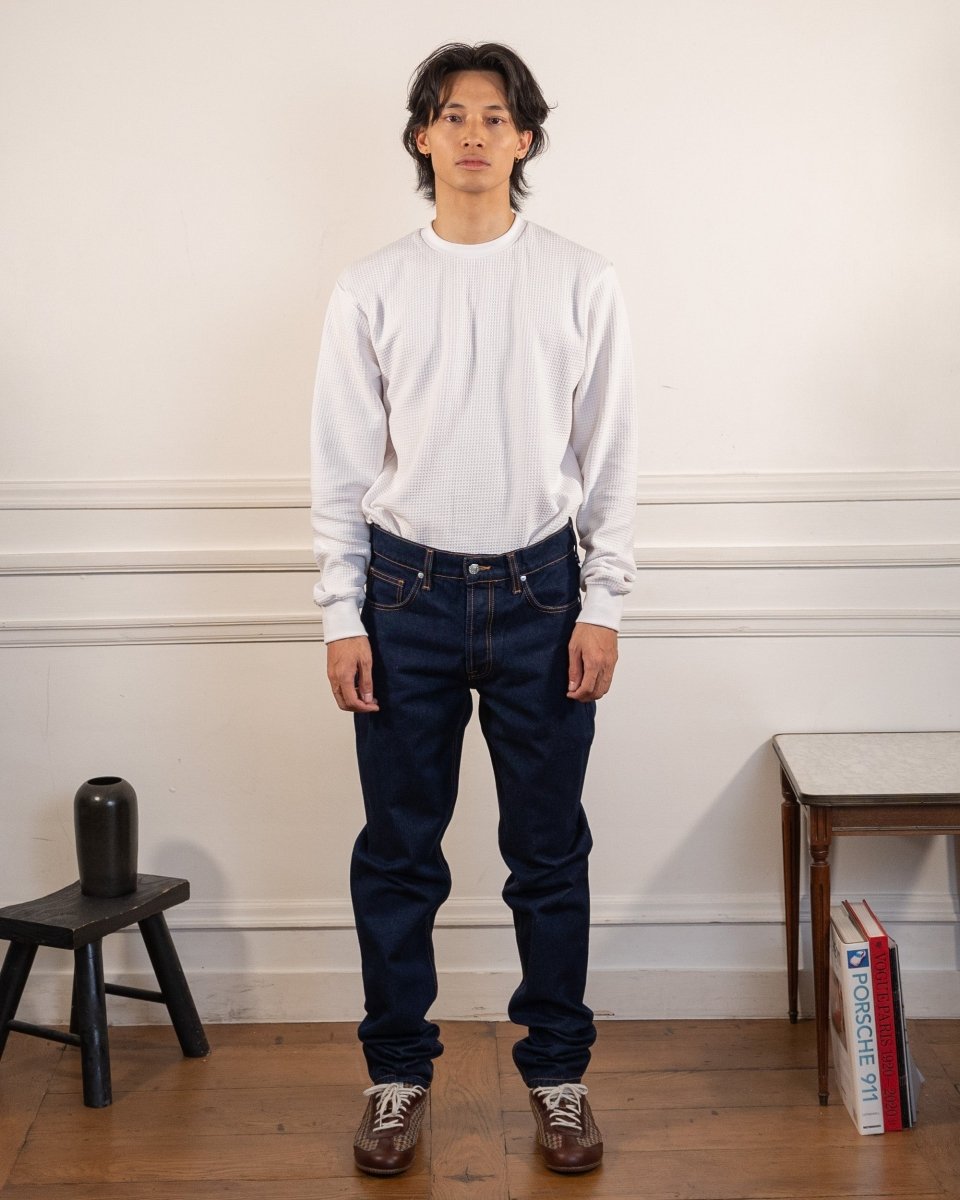 Jeans DN.30 Coupe Droite Ajustée - Bleu Un Lavage