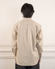 MENS SHIRT WOVEN - BEIGE
