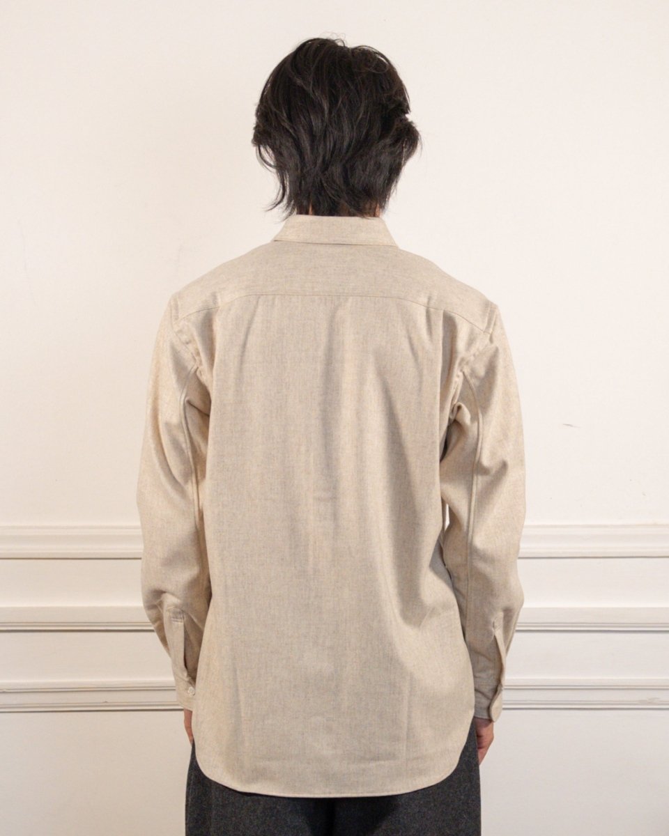 MENS SHIRT WOVEN - BEIGE