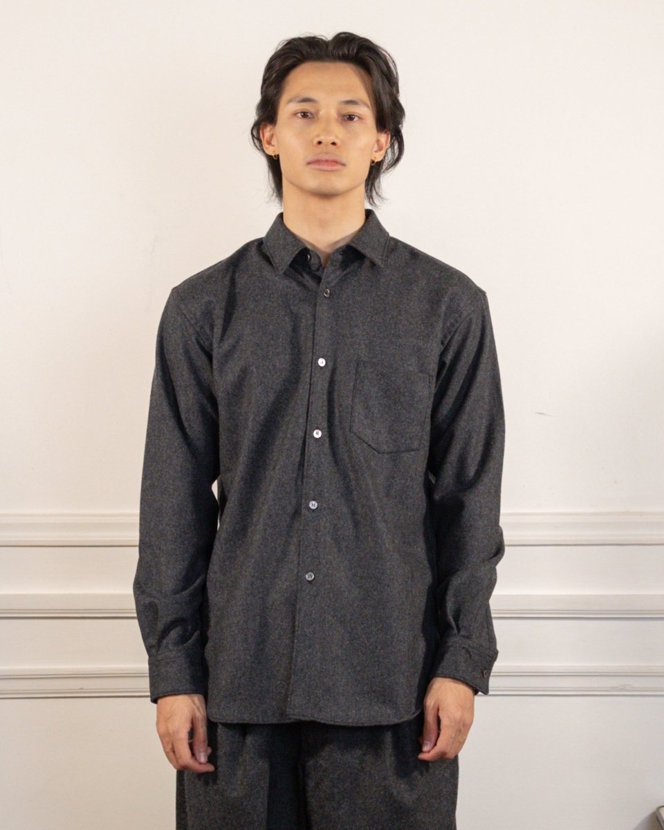 MENS SHIRT WOVEN - GREY
