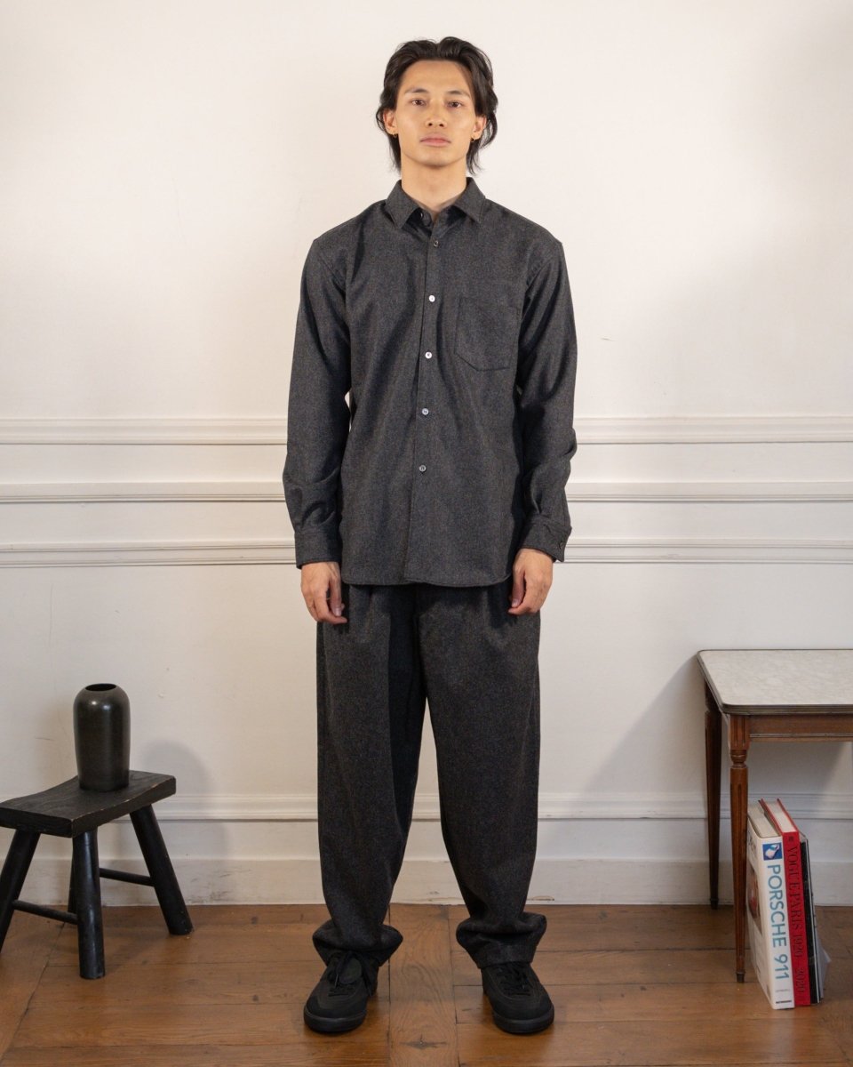 MENS SHIRT WOVEN - GREY