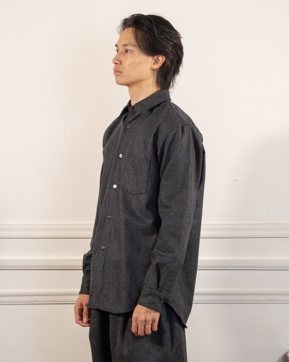 MENS SHIRT WOVEN - GREY