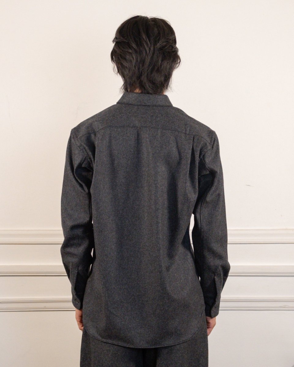 MENS SHIRT WOVEN - GREY