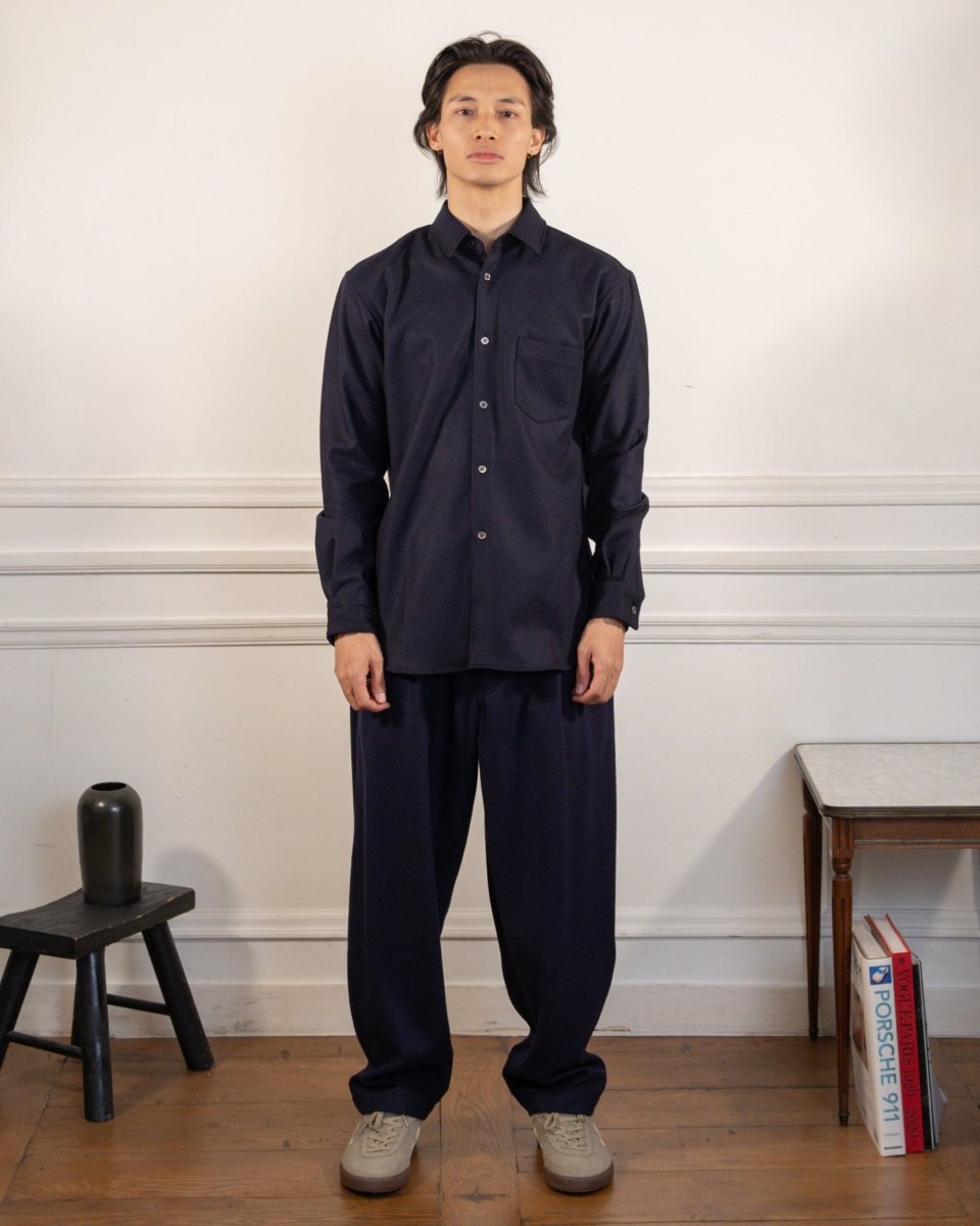 MENS SHIRT WOVEN - NAVY